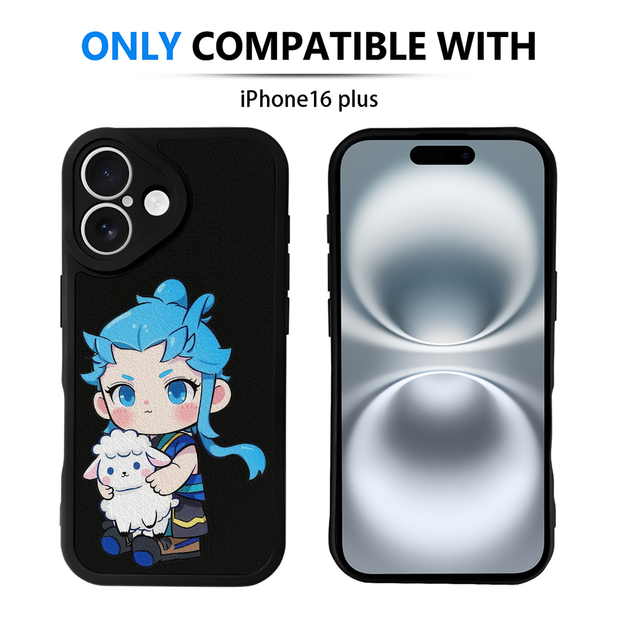 （画像用） Ne Zha 2 ナタ 魔童の大暴れ 【iPhone 16シリーズ対応】シリコンスマホケース（レザー調） 材質：シリコン